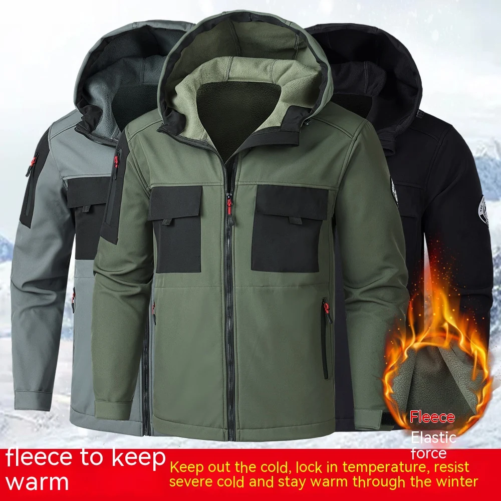 Men's Fashion Outdoor Mountaineering Cold Protective Clothing Shell Jacket Suit. Designed for ultimate protection and pe — photo 1