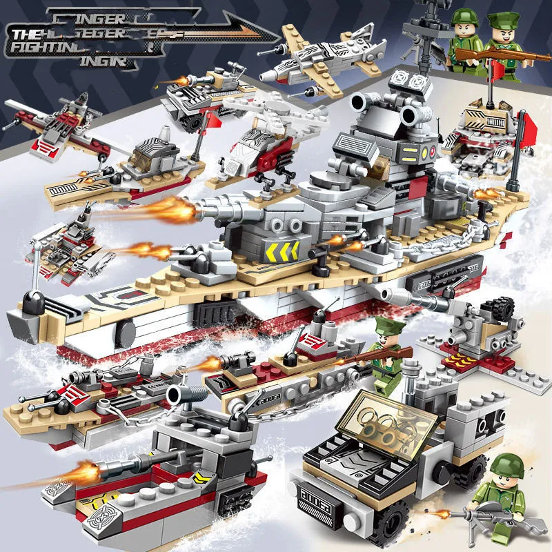 Title 4, Building Blocks Aircraft Carrier Military Battl...