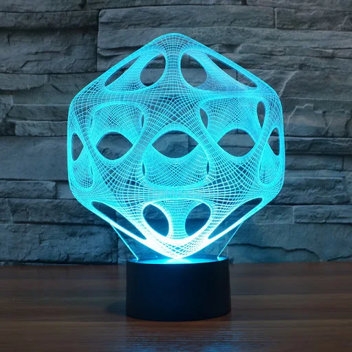 Title 2, Abstract Colorful Touch LED 3D Visual Light Enh...