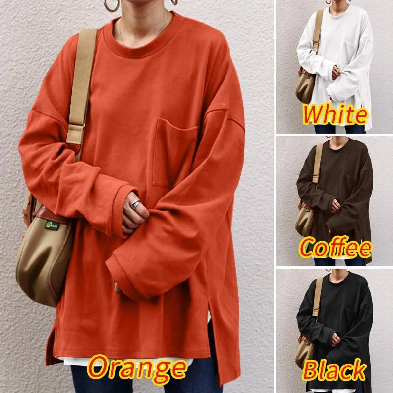 Maglione da donna ampio con cappuccio pullover lavorato a maglia — foto 5
