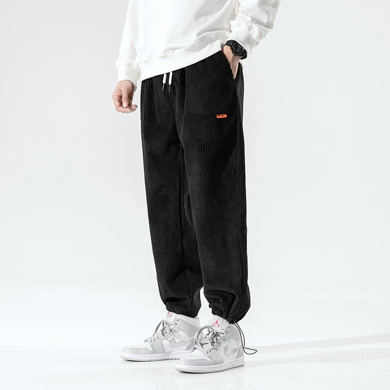 Title 13, Mens Casual Pants Corduroy Loose Track Pants C...