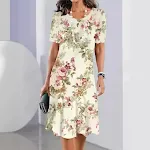 Women's Fashion Personality Vintage Floral Dress Stylish & Unique Design Perfect for Everyday Wear Comfortable Fit Ideal — photo 5