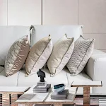Capa de almofada para sofá moderna e simples Renove sua sala com esta capa elegante e fácil de usar. Conforto e estilo para um ambiente aconchegante. — foto 7