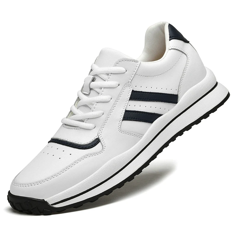 Spring heren sportschoenen met 8CM hoogteverhoging voor buitenactiviteiten. Ervaar meer lengte en comfort met deze lage sneakers. — foto 1