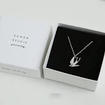 Colar longo de prata S925 com pingente de andorinha tridimensional, perfeito para suéteres e cheio de beleza — foto 7