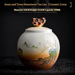 Household Ceramic Moisture-proof Tank with Sealed Cans for Tea Table Decoration, Preserve Tea Freshly, Add Elegant Touch — photo 4