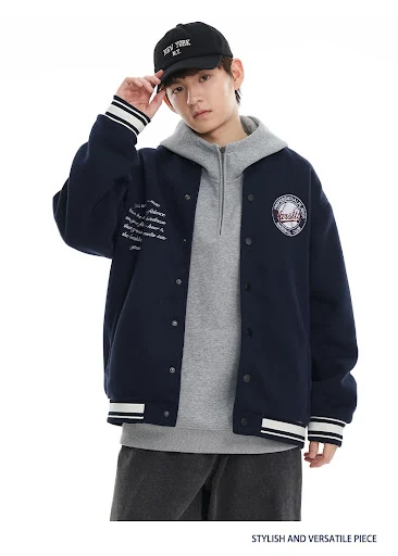 Title 14, American Retro Embroidered Baseball Uniform Jac...