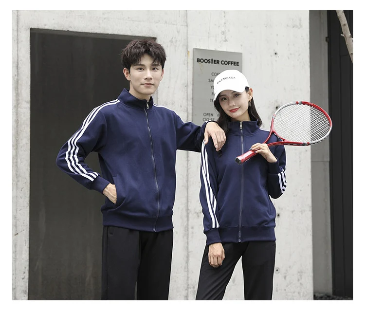 Men's Solid Color Terry Stand Collar Zipper Sweater Coat provides warmth, comfort, and a stylish look for cool weather. — photo 13