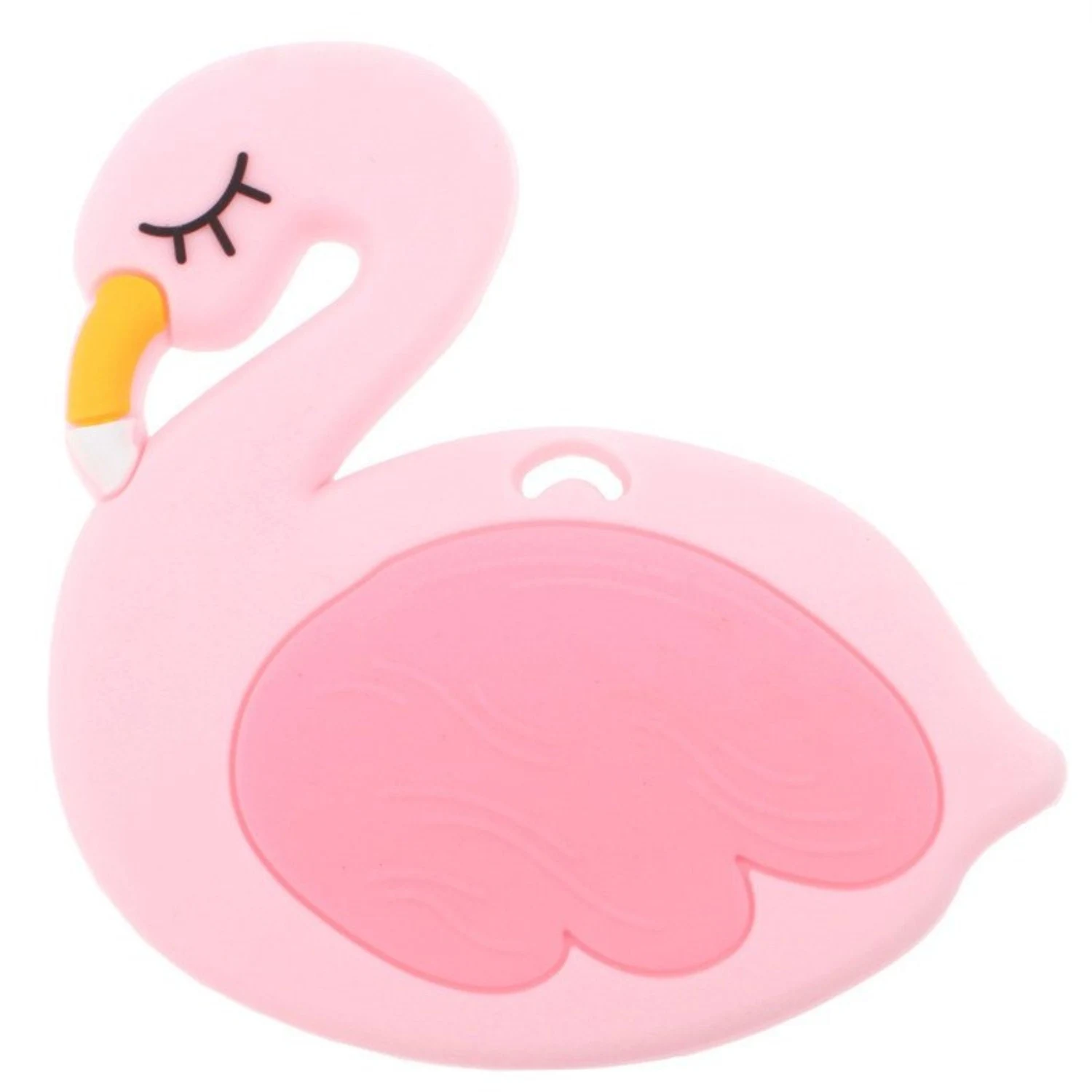 Mordedor de silicone para bebês em formato de cisne de desenho animado, alivia a gengiva, seguro e ideal para a dentição. — foto 3
