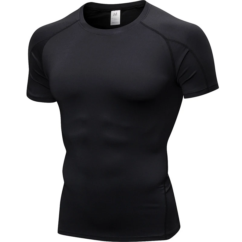 Men's PRO Tight Short Sleeve Fitness Exercise Shirt Compression Fit Athletic Wear Quick Dry Ideal for Workouts Peak Perf — photo 9