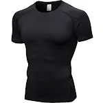 Men's PRO Tight Short Sleeve Fitness Exercise Shirt Compression Fit Athletic Wear Quick Dry Ideal for Workouts Peak Perf — photo 9