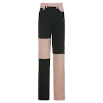 Pantaloni donna a vita alta, slim fit e color matching, per un look elegante e slanciato, perfetti per ogni occasione. — foto 3