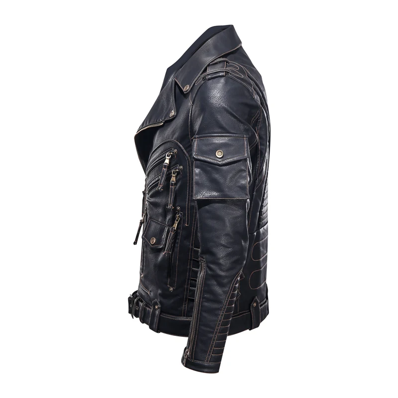 Winterx Herrenx Leather Jackex Modex Motorradx Men's Motorcycle Jacket. Provides excellent protection and a stylish look — photo 3