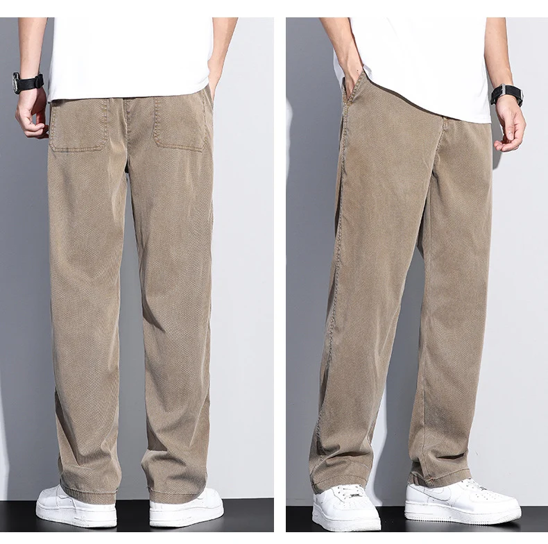 Title 13, Mens Casual Straight-leg Summer Loose Thin Ice...