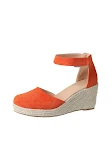 Stylish Women's Closed Toe Wedge Sandals, Platform, Straw Woven, Hemp Rope. New sandals for ultimate comfort and fashion — photo 6