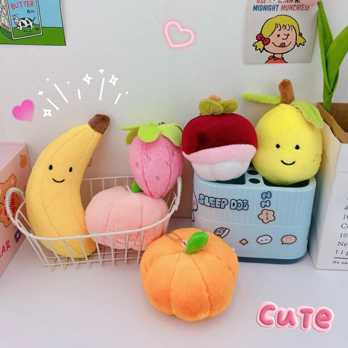 Creative Plush Cute Fruit Keychain Pendant, perfect for adding a touch of charm to your keys or bag. Makes a delightful — photo 19