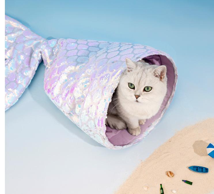 Title 9, Mermaid Cat Nest Winter Warm Three-dimensional,...