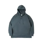Moletom retrô de fleece com zíper, quente com veludo, capuz americano pullover, casaco ideal para o inverno. — foto 6