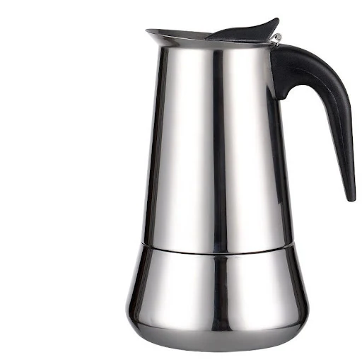 Title 6, Hand-made Italian Moka Pot Stainless Steel Coff...