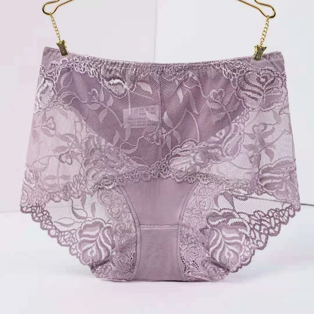 Bragas de encaje de cintura media alta para mujer Sexy, realzan la figura con comodidad y elegancia, perfectas para uso diario y ocasiones especiales. — foto 5