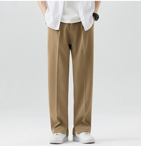 Title 4, Muške ledene svilene ležerne pantalone od odela...