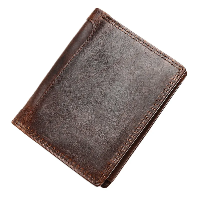 Title 5, Mens Business Vintage Leather Wallet. Classic ...
