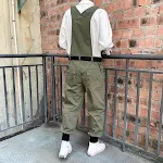 Lässige Retro-Overalls für Herren mit weitem Bein Bequeme & lockere Passform für einen entspannten Look Ideal für Freizeit & Alltag Vielseitig kombinierbar — foto 7