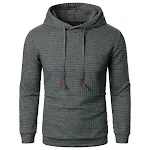 Men's Jacquard Sweater Long-sleeved Hoodie Warm Color Hooded Sports Top perfect for comfort, warmth and style during var — photo 10