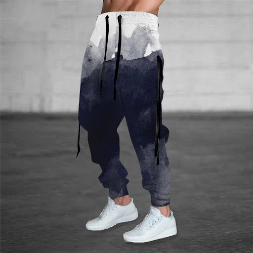 Title 6, Mens Printed Solid Color Casual Pants, providi...