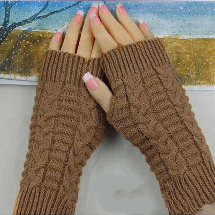 Title 7, Womens Popular Winter Fingerless Gloves Warm