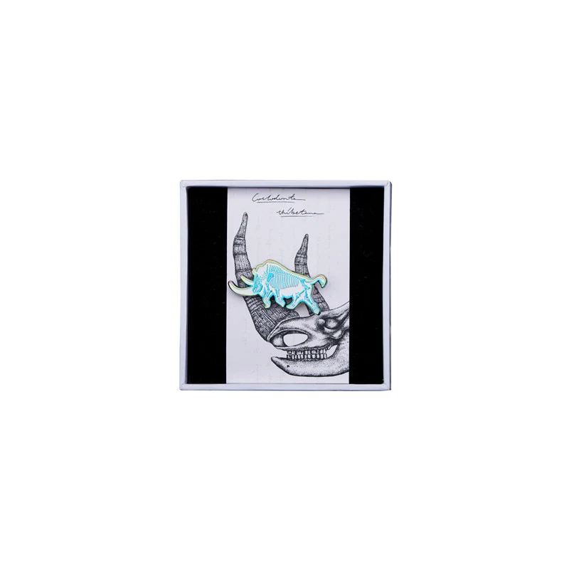Broche de Fóssil Wannian Streamer Design Original Distintivo. Adicione elegância e exclusividade ao seu visual, presente perfeito. — foto 1