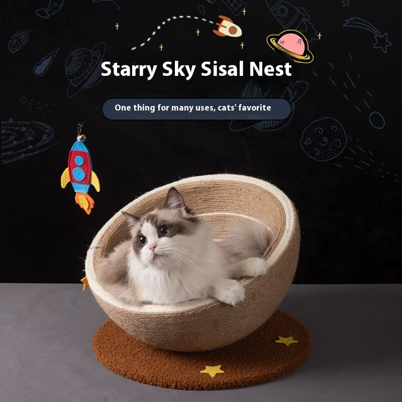 Title 5, Large Cat Scratching Basin Cat Nest. Integrated...