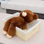 Boneca de pelúcia Baby Bear para crianças, promove o sono, macia e aconchegante, perfeita para conforto e noites tranquilas. — foto 1