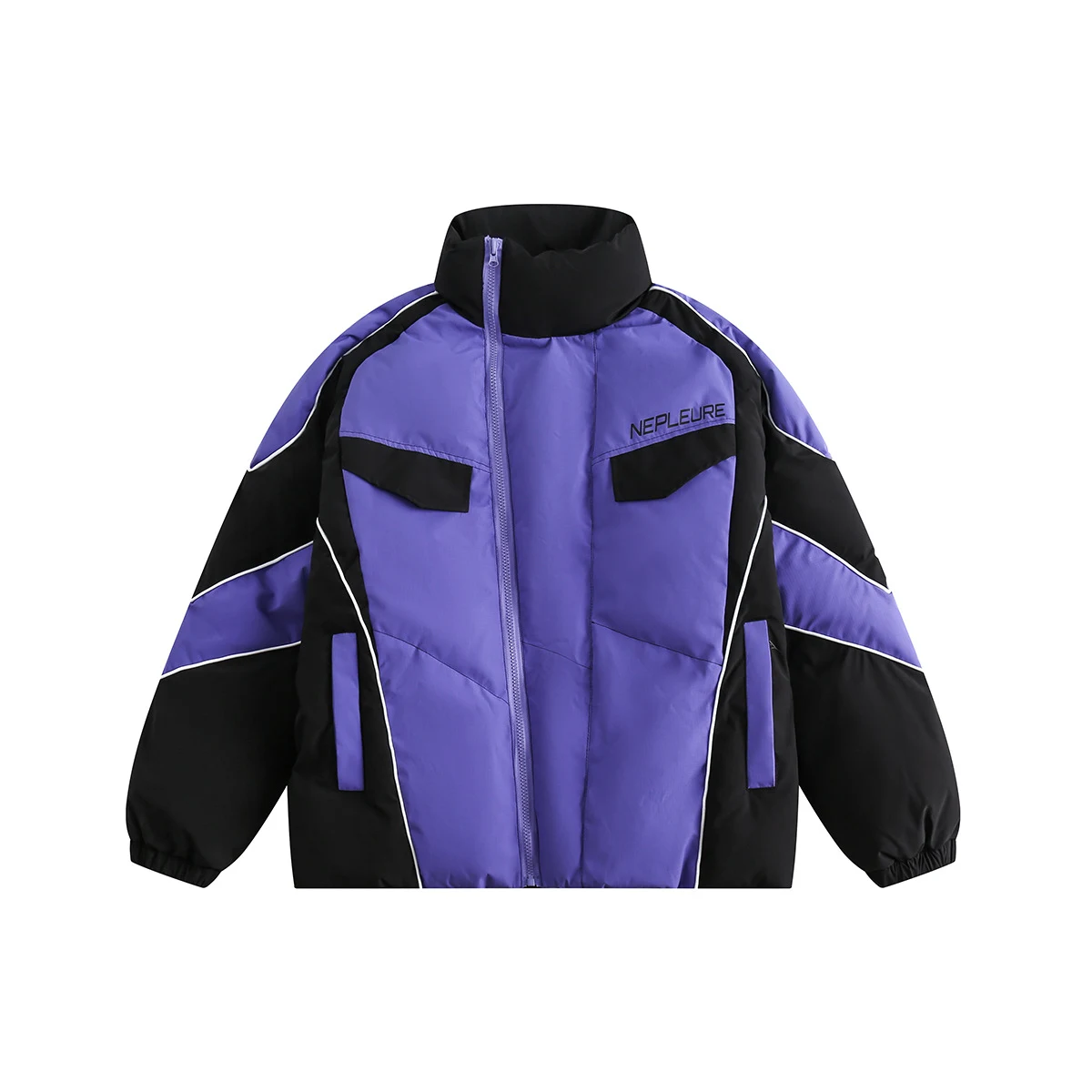 Title 2, American Retro Bikers Style Bread Coat Jas Ste...