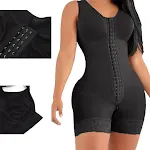 Women's Belly Shaping Jumpsuit with Crotch Zipper, Three-Breasted Corset Design. Provides a slimming effect and body con — photo 1
