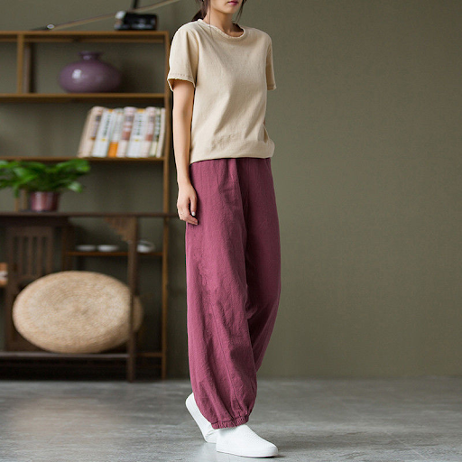 Title 2, Womens New Art Retro Loose Relaxed Pants, offe...
