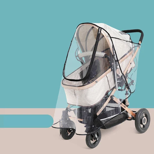 Title 1, Baby Stroller Transparent Raincoat Windshield f...