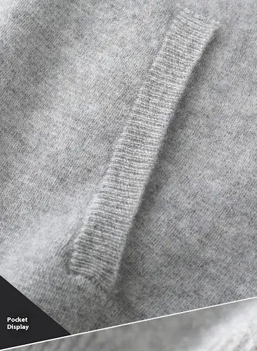 Title 6, Mens Casual Zipper Hooded Wool Cardigan. Comfo...