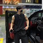Amerikanische Sport Weste für Herren. Ärmelloses T-Shirt für Training und Freizeit. Atmungsaktiv, leicht und bequem. Perfekt für Sport. — foto 4