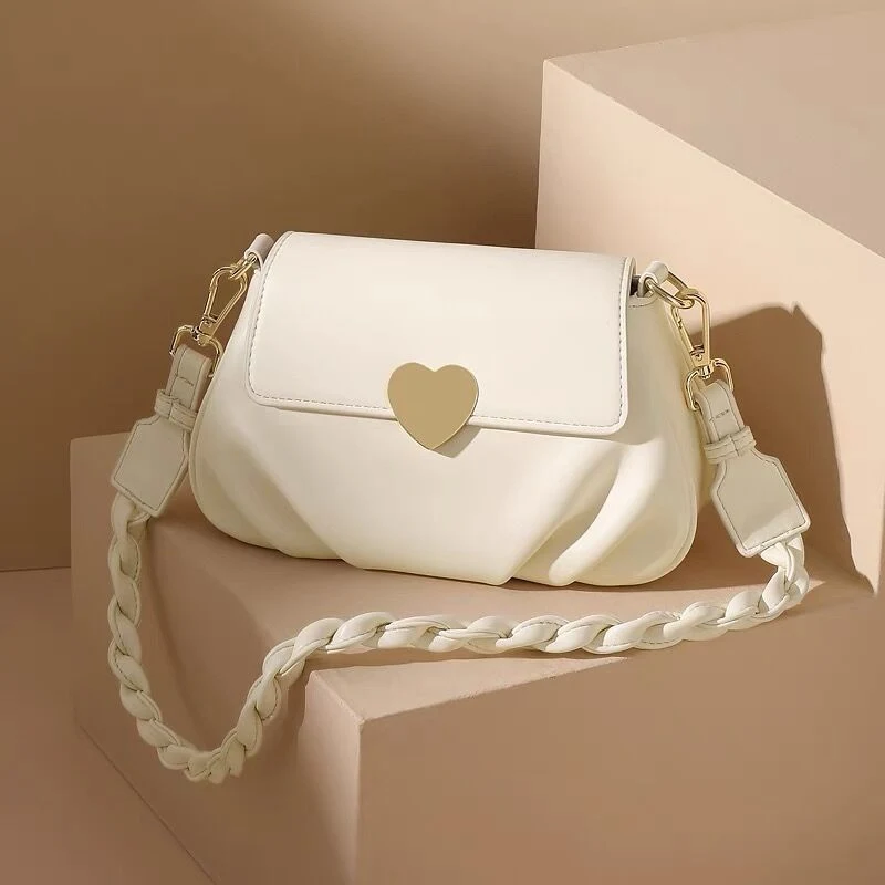 Bolsa mensageiro portátil Niche Super Sweet Love com um ombro só, macia e doce. Leve amor e praticidade aonde for! — foto 2