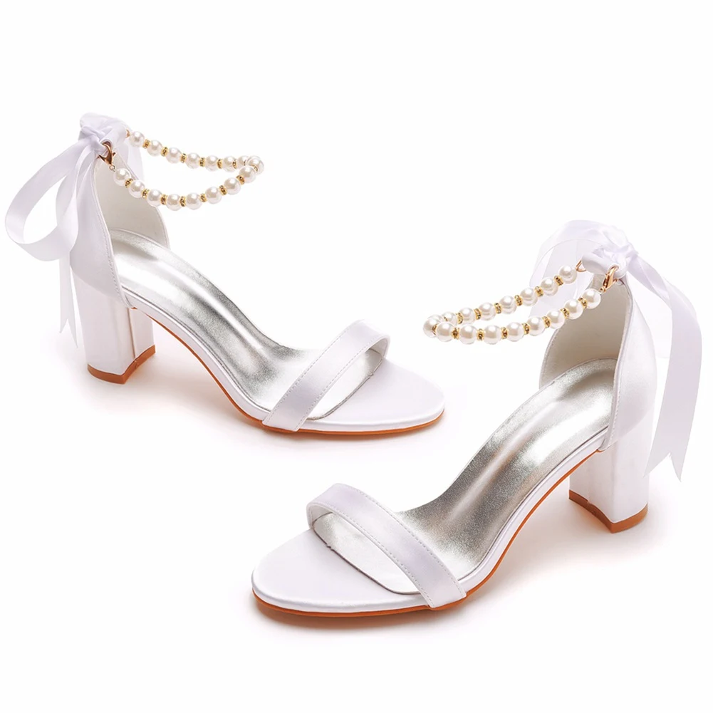 Title 7, Womens shallow mouth strap square heel sandals...
