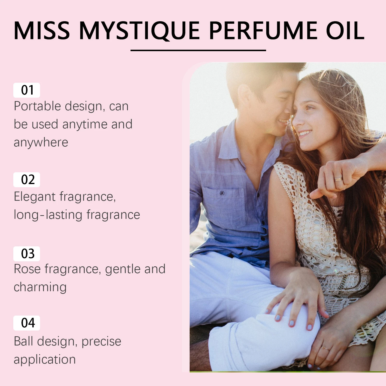 Title 6, Rolling Rose Water Portable Small Bottle Refres...