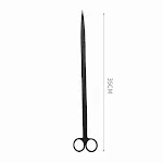 35cm Black Straight