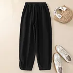 Calças de perna larga plus size Outono Inverno, efeito emagrecedor e confortáveis, perfeitas para um visual elegante e sofisticado — foto 2