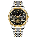 Gold Black Surface Steel Belt