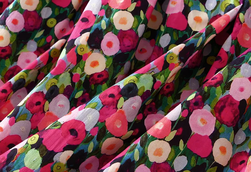 Title 9, Falda con estampado de pintura al óleo para mujer