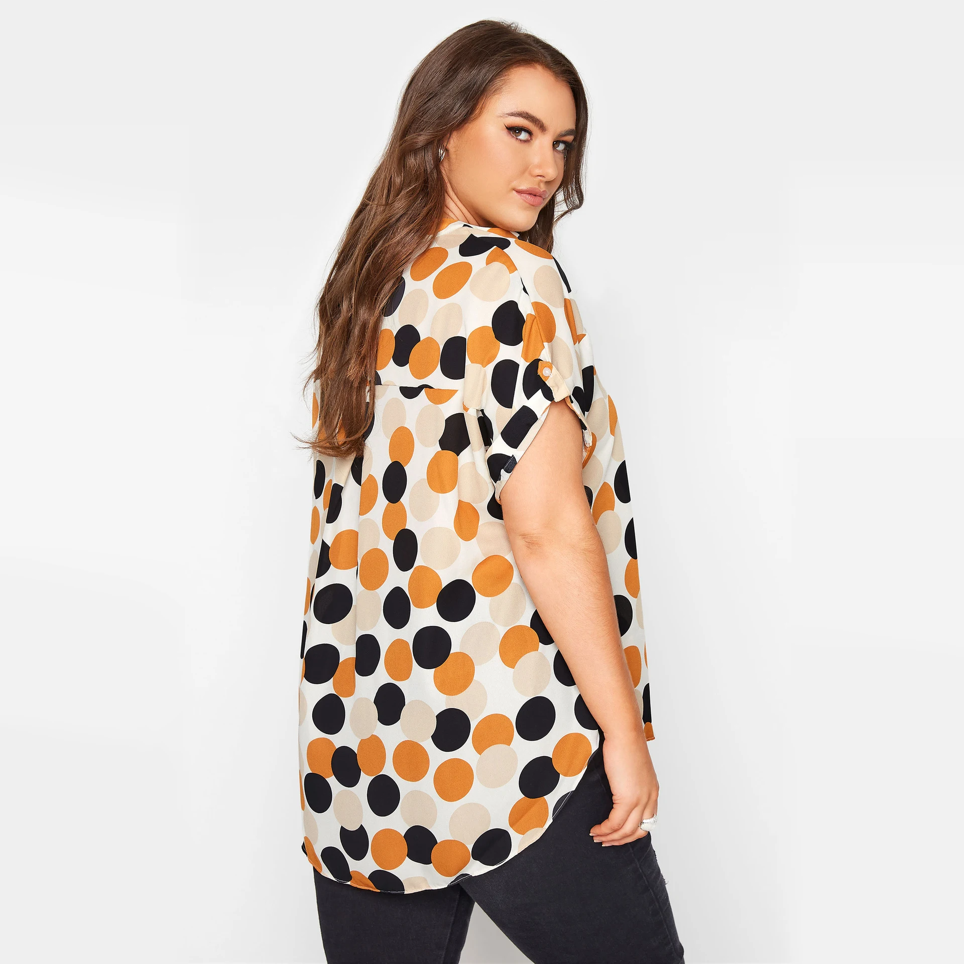 Title 11, Cardigan casual ampio taglie forti con stampa d...