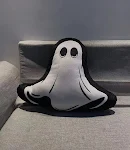Almofada de fantasma de pelúcia para Halloween, macia e fofa. Perfeita para fotos, decoração e abraçar. Garanta a sua já! — foto 21