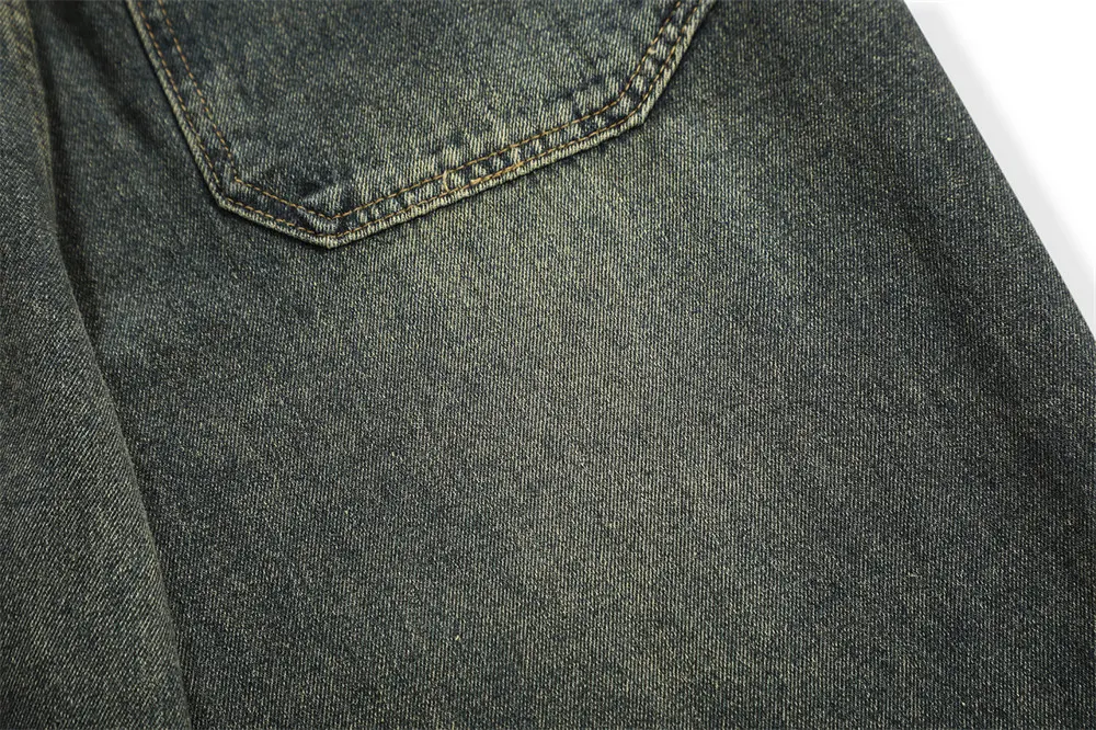 Title 12, Heren straight-leg jeans met wassing, comfortab...