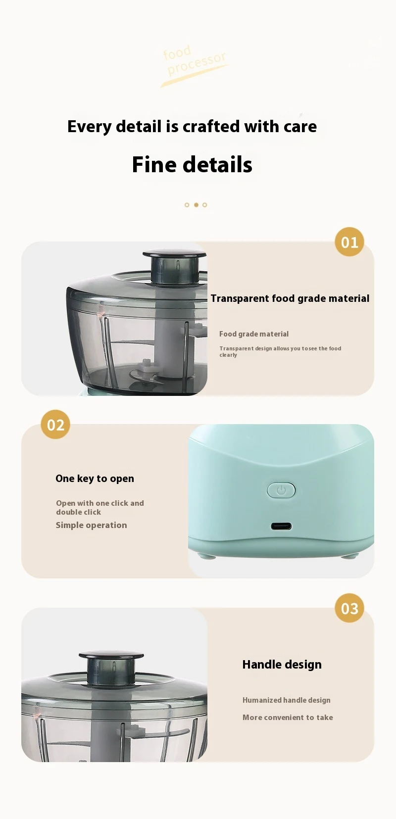 Title 11, Household Small Electric Meat Grinder Multi-fun...
